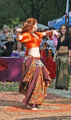 Belly dancer at the Alabama Renaissance Faire