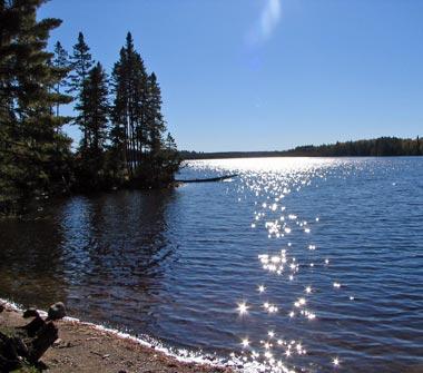 Scenic Woodbury Lake near Three Lakes, Wisconsin Scenic Woodbury Lake near Three Lakes, Wisconsin