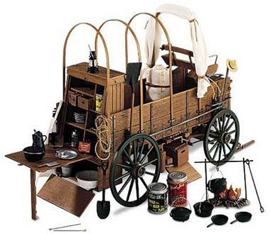 Chuck wagon with Dutch ovens Chuck wagon with Dutch ovens
