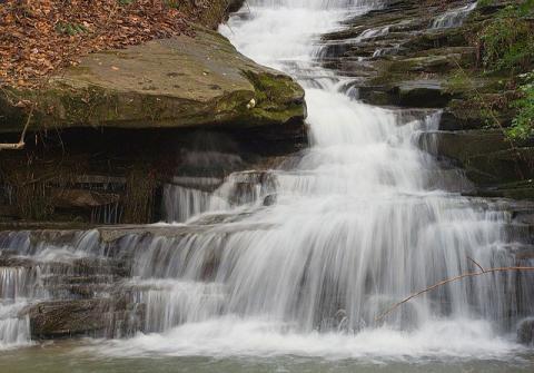 Waterfall on Warsaw River in Alabama Waterfall on Warsaw River in Alabama