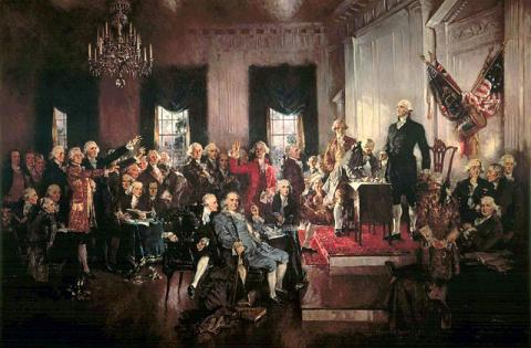 Signing of the U.S Constitution at Philadelphia Convention Signing of the U.S Constitution at Philadelphia Convention